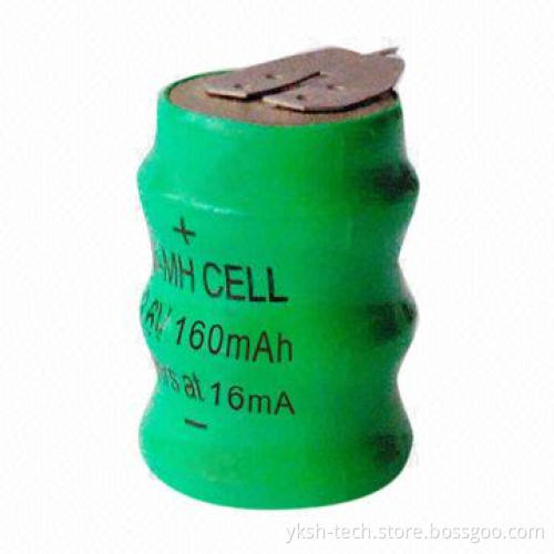 NiMH Battery Pack, 3.6V Rated Voltage, 160mAh Nominal Capacity